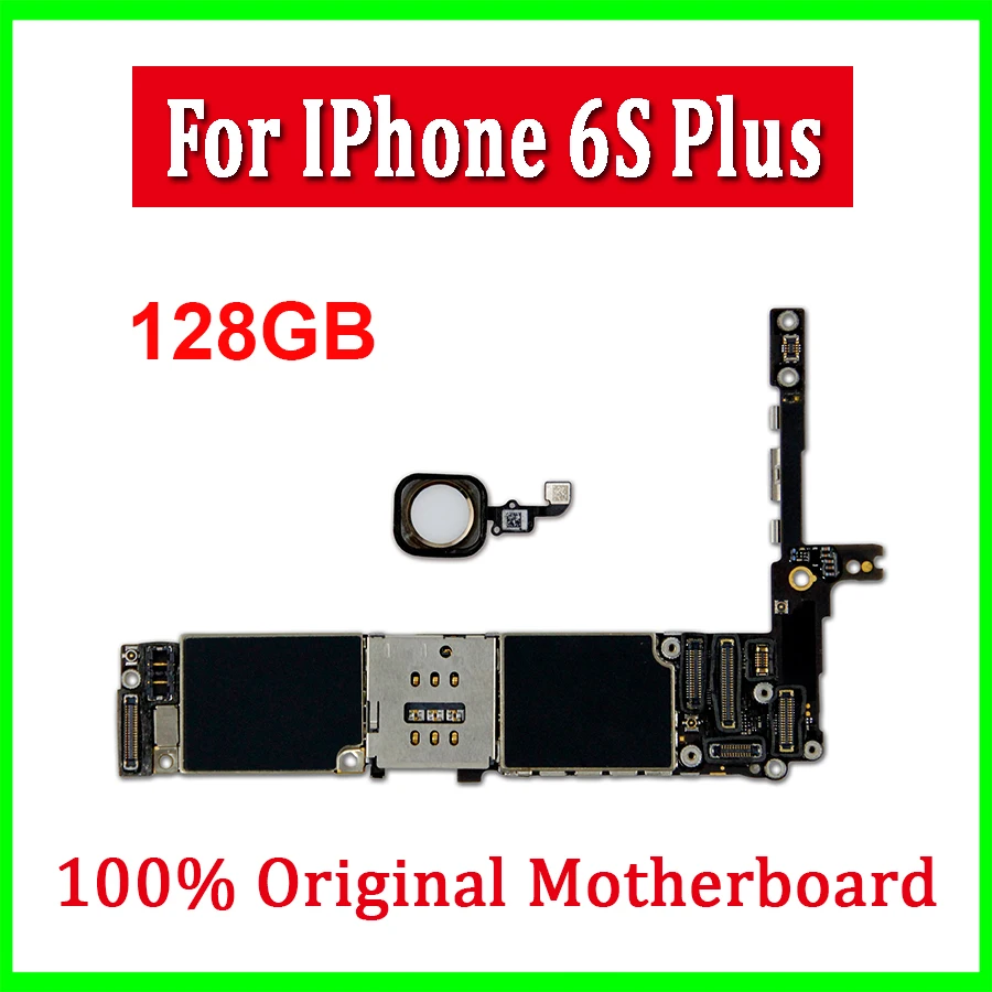 16 Гб/64 Гб/128 ГБ для iphone 6s plus материнская плата с Touch ID разблокированная Plus