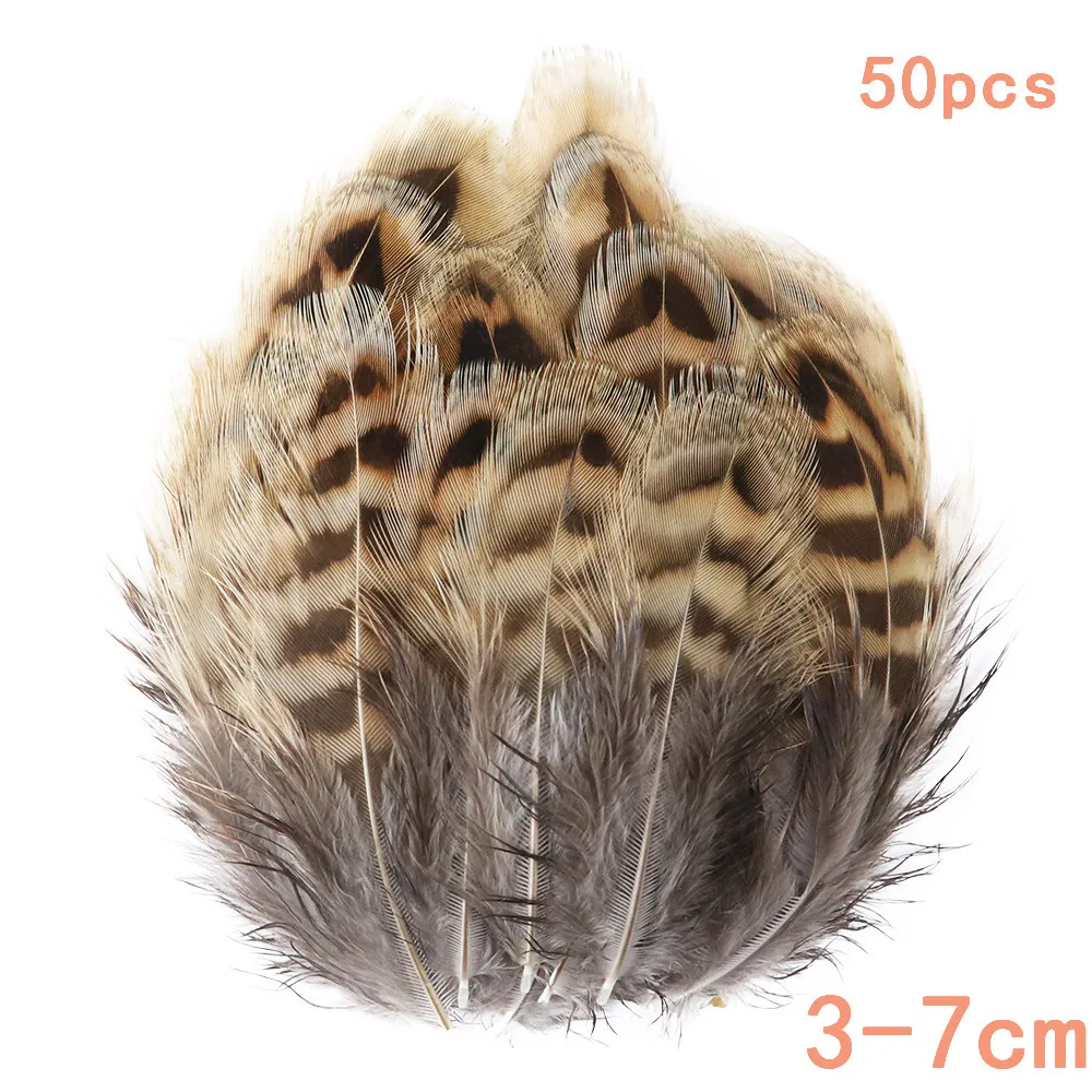 

50pcs Natural Peacock/Pheasant Feathers Pretty Plumes for Sewing Crafts Jewelry Making Clothing Decorating Accessories