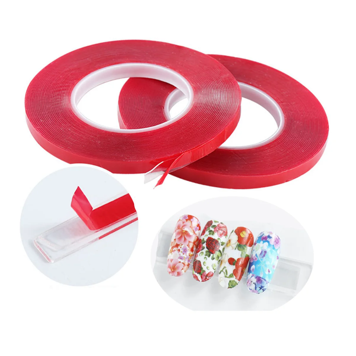 

5/10Rolls 10M*1CM Nail Acrylic Double Sided Adhesive Tape Sticker False Nail Stickers Waterproof Traceless Manicure Salon Tools