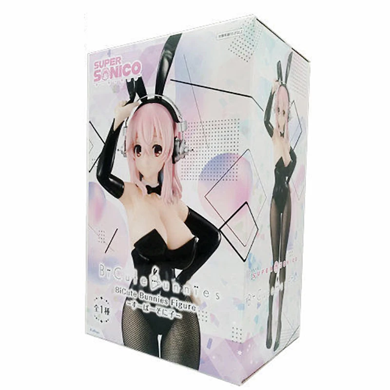 Аниме Бринкедос Оригинальные Фури Блэк Сокс Секси Банни Герл Вер. Супер Сонико Экшн Фигурка Модель Украшение Детские Игрушки Фигурки.