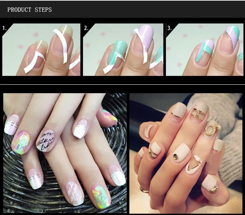 24 шт наклейки для ногтей Французский Советы помощник в маникюре дизайна форма