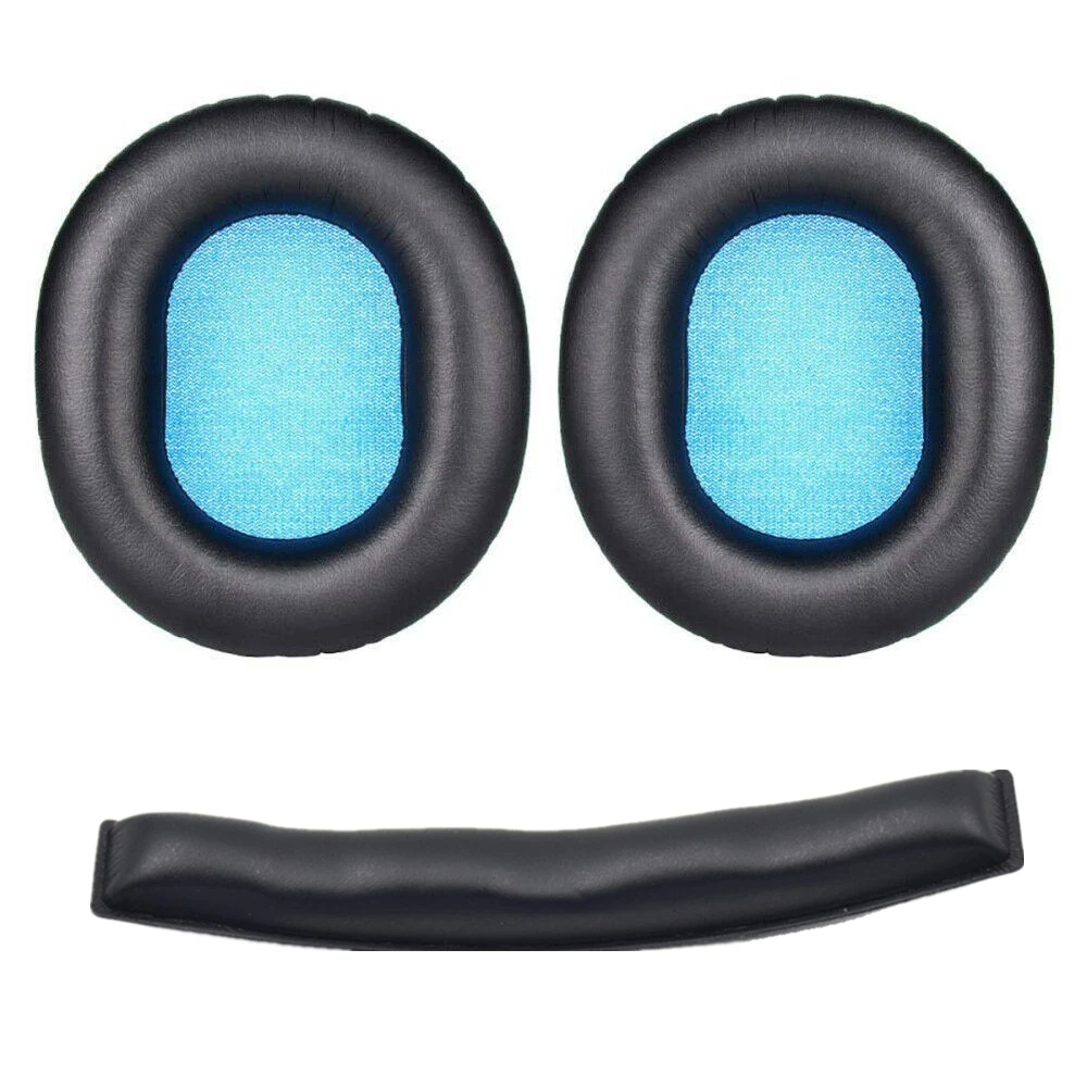 

Matte Protein Leather+ Sponge Earpads Cushion Cover Top Headband For Sennheiser HD8 DJ HD6 MIX Headset