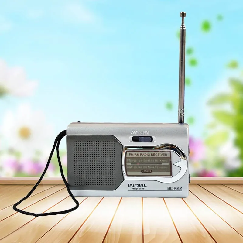 AM/FM карманный радиоприемник мини антенна телескопический портативный