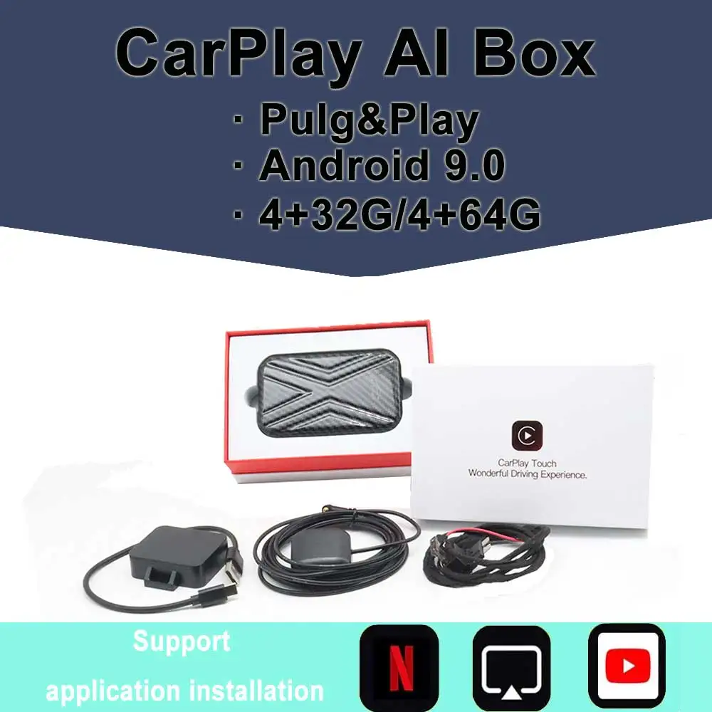 

For Honda Civic XR-V UR-V ACCORD Avancier 4G+64G Android 9 Apple Carplay AI TV Box Plug & Play Auto Car Entertainment System
