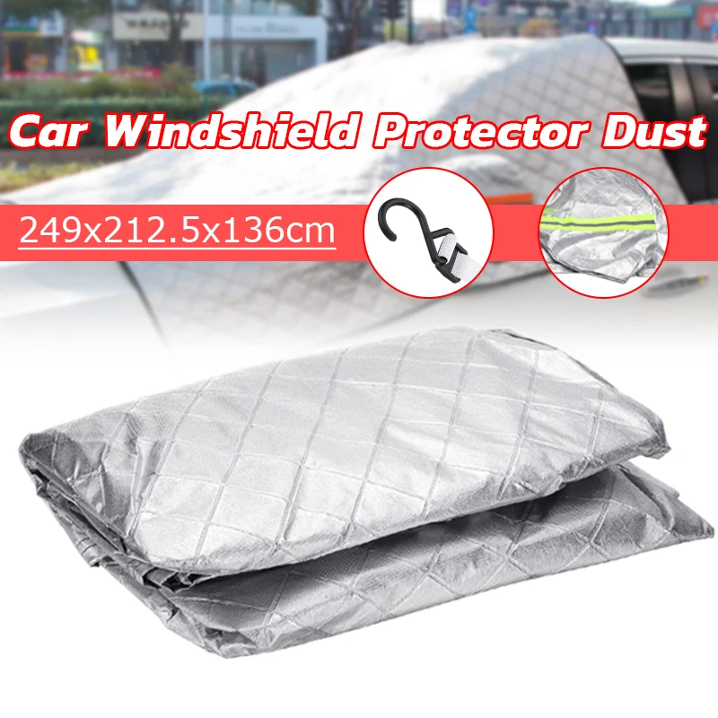

Universal Car Windshield Mirror Reflective Bar Cover Sun Shade Shelter Protector Summer Hot Rain Dust Frost Guard Aluminium Film