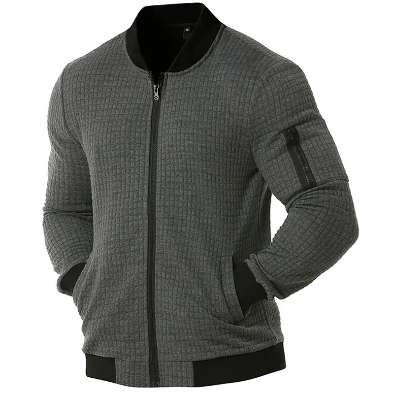 

Small Plaid Bomber Jacket Men 2020 Brand Mens Baseball Jackets and Coats Casual Slim Fit Stand Collar Outwear Hommes Veste XXXL