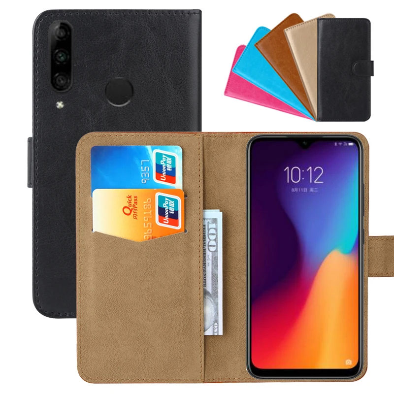 Роскошный чехол кошелек для Lenovo K10 Plus из искусственной кожи в стиле ретро с