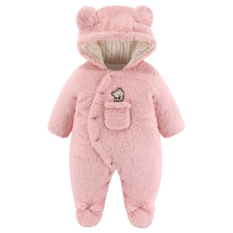 

Autumn Winter New Born Cute Baby Jumpsuit Newborn Boy Girl Clothes Long Sleeve Hoddies Bear Baby Costume Toddler Romper