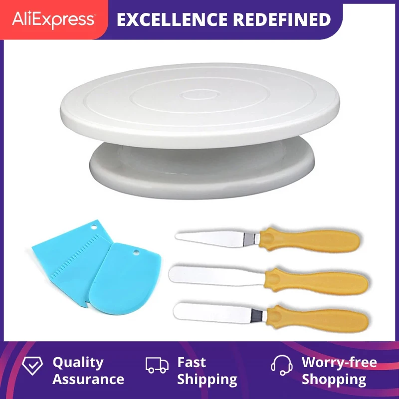 

Поворотный пластиковый нож для торта, 10 дюймов