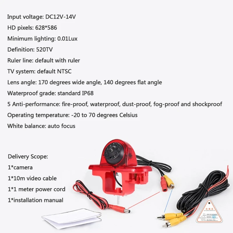 Стосветильник для камеры заднего вида с высоким креплением | Автомобили и