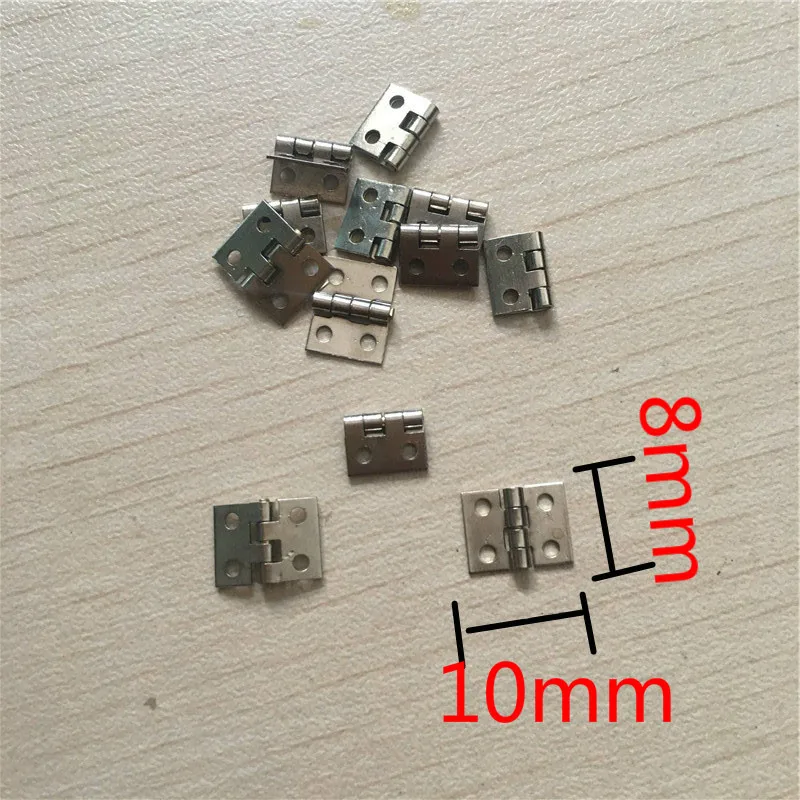 300/200/100/50 шт. 10x8 мм латуни мини петля Декор Дверные Петли Подарочная коробка