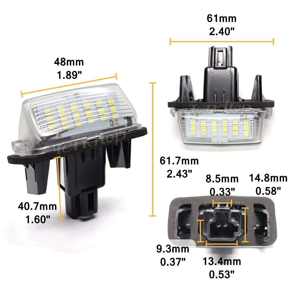 Светодиодные лампы Canbus автомобильный светодиодный светильник номерного знака