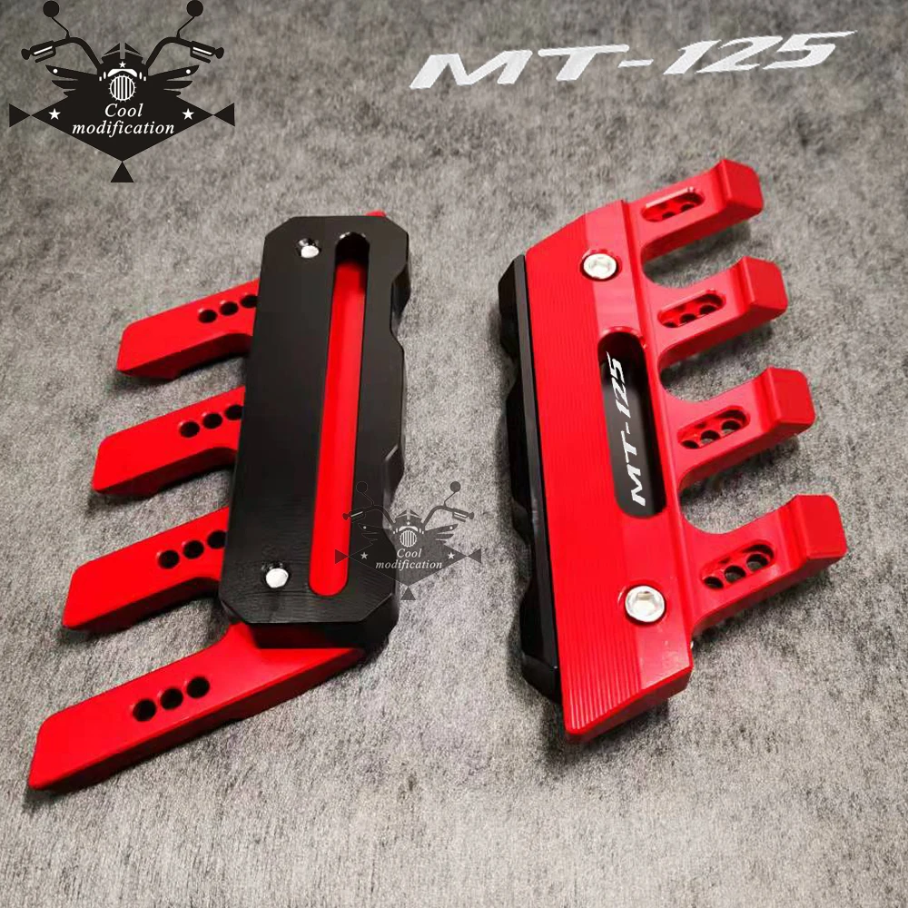 

With Logo For Yamaha MT125 MT-125 Motorcycle Accessories CNC Aluminum Front Mudguard Anti-Drop Slider Protector Cover