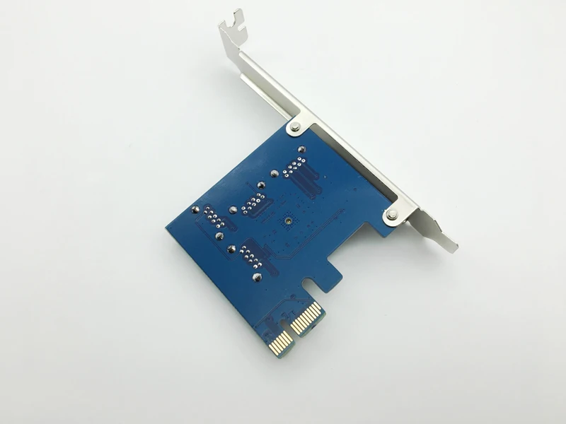 PCI-E 1X to 4 16X Slots Riser Card External Adapter 1 Port Multiplier for Bitcoin Miner Machine | Компьютеры и офис