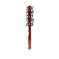 1 pcs wood round comb hair curling brush anti static salon hairdressing comb hair brush professional hair care styling tool
