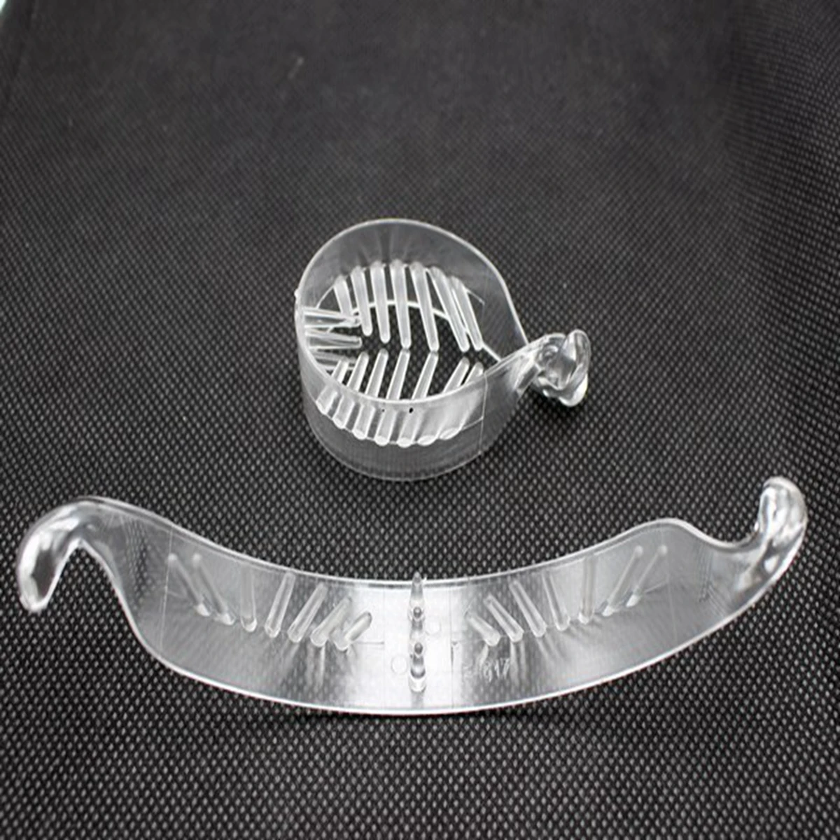 10 черных прозрачных пластиковых заколок в виде банана заколка для волос