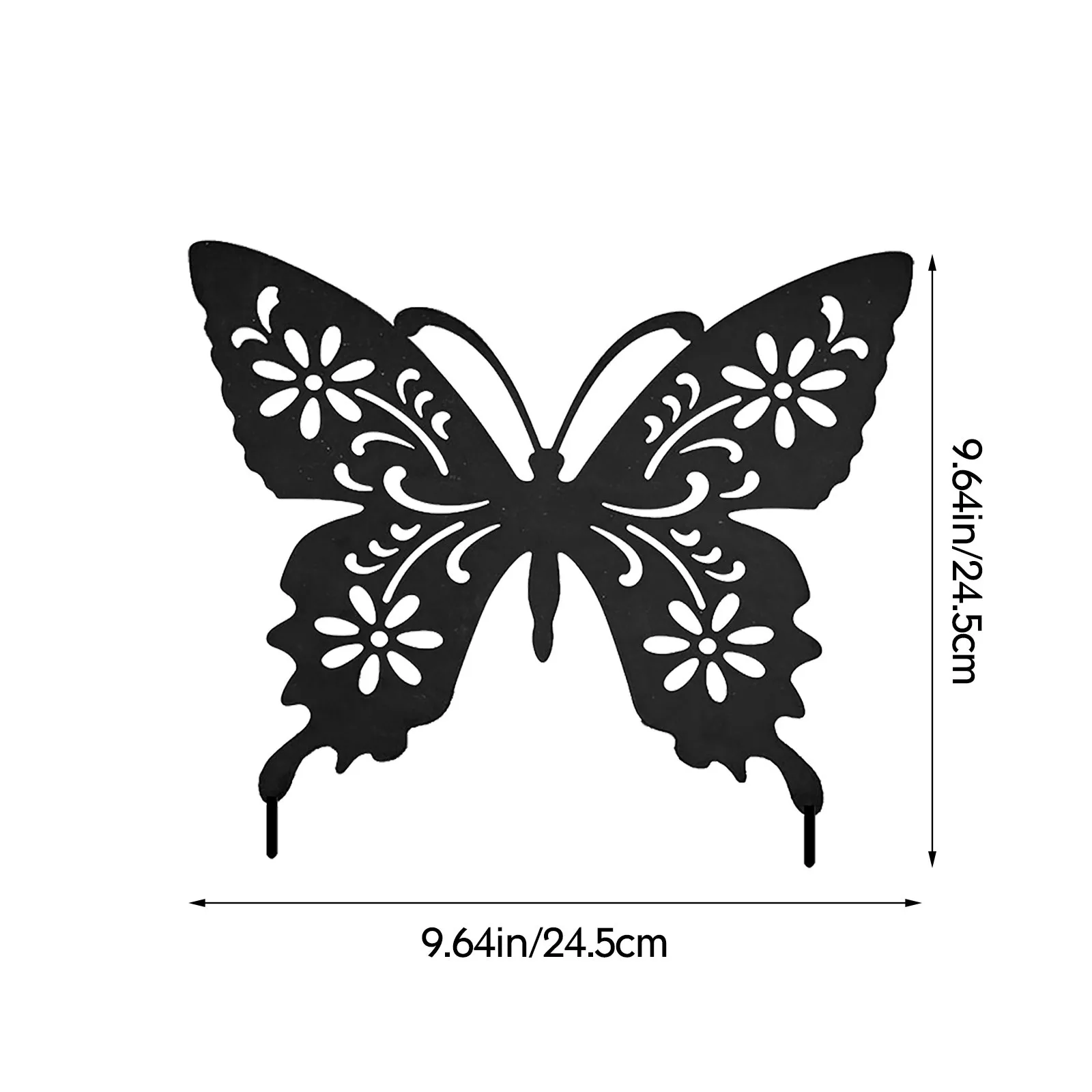 

Home Decorative Stakes Yard Art Metal Butterfly Animal Garden Inserts Acrylic Animal Hollow Inserts Yard Outdoor Decoration