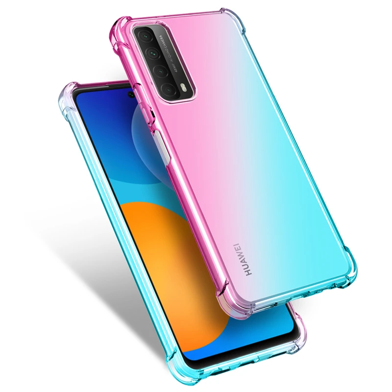 

Hybrid Color Drop Protection TPU Soft Case for Huawei P Smart 2021 2020 2019 Z Y5P Y6P Y7P Y8P P40 P30 Lite Pro Phone Bag Coque