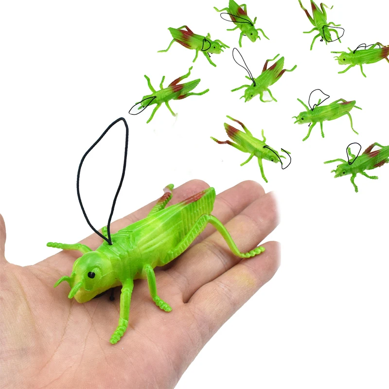 1 шт. TPR мягкая резина Моделирование насекомое-Кузнечик игрушка модель шутки