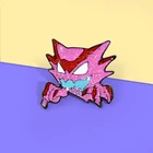 Эмалированная брошь в виде покемона, розового цвета