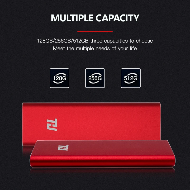 Внешний портативный SSD-накопитель USB 128 256 ГБ 512 400 гб 1 ТБ | Компьютеры и офис