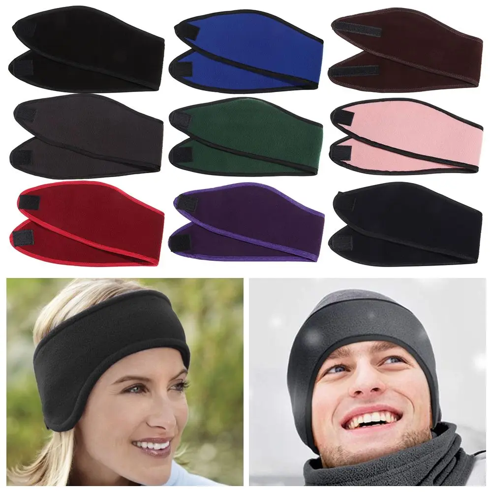 

Outdoor Sports Fleece Ear Cover Adjustable Women Girls Running Headband Winter Sweatband Ear Muffs Headband Ear Warmer