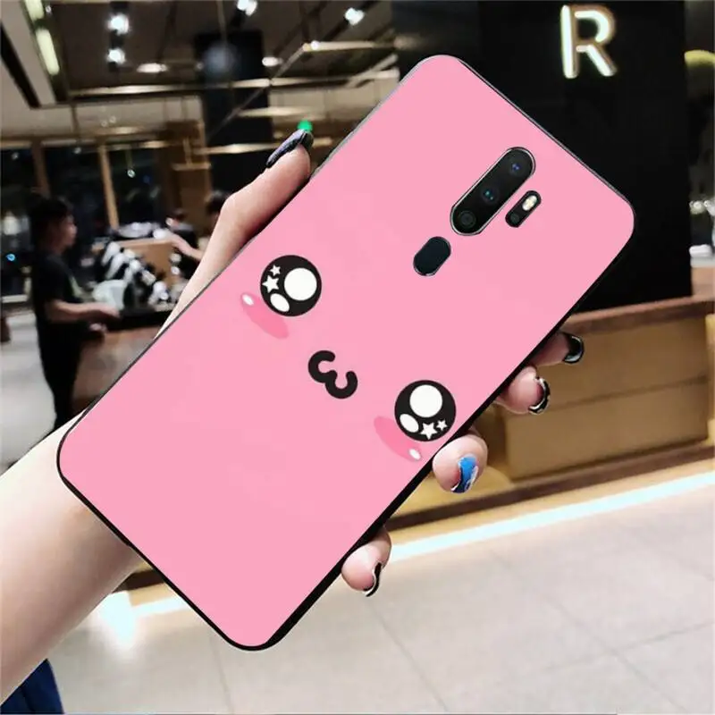 

LJHYDFCNB Cartoon Cute Expression Phone Case For Oppo Reno2 Z 2Z Realme5 6 Pro R9 11 Plus 15 17 Pro