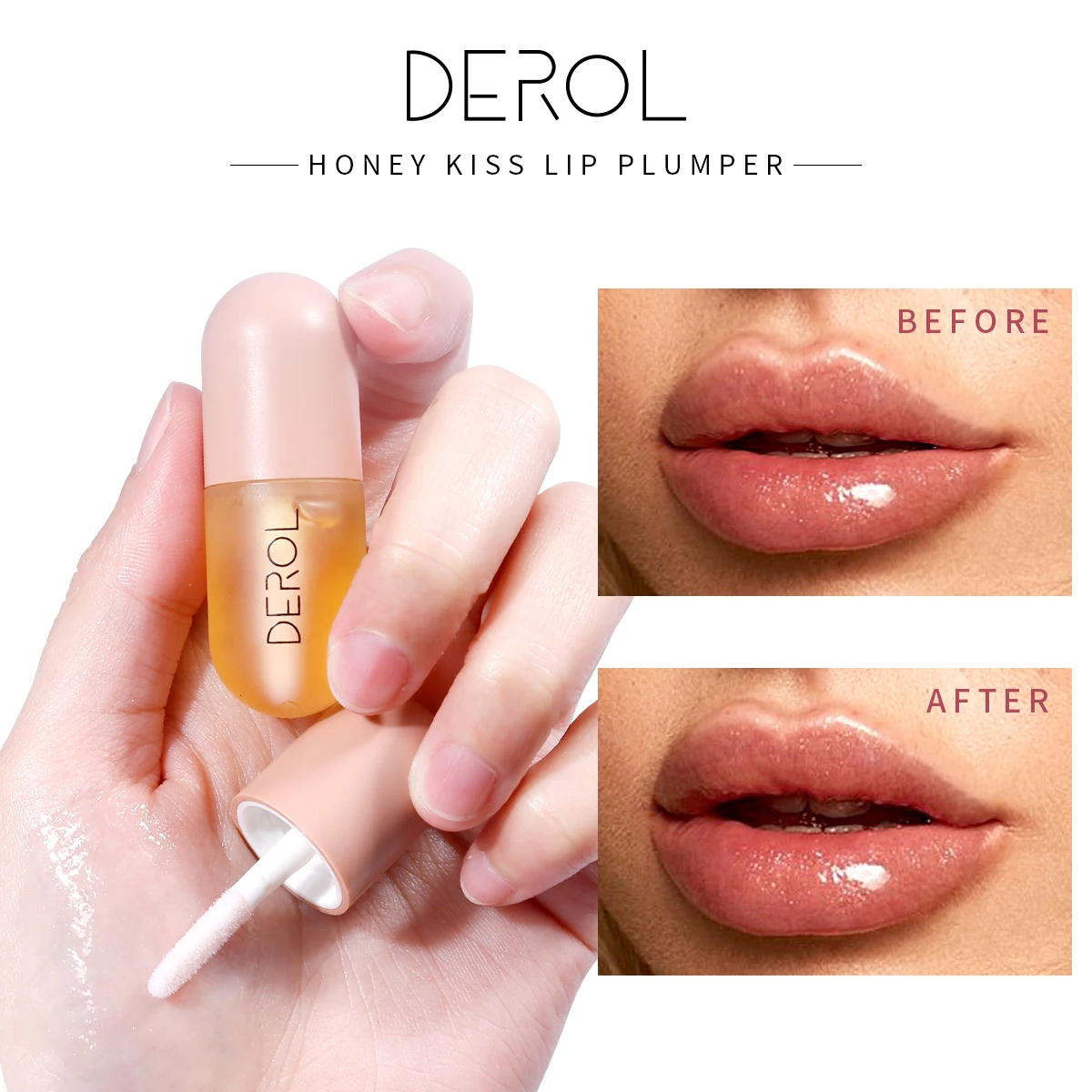 

New Derol Instant Volumising Lips Plumper Long-Lasting Moisturizing Nursing Lip Oil Reduce Fine Lines Plump Serum