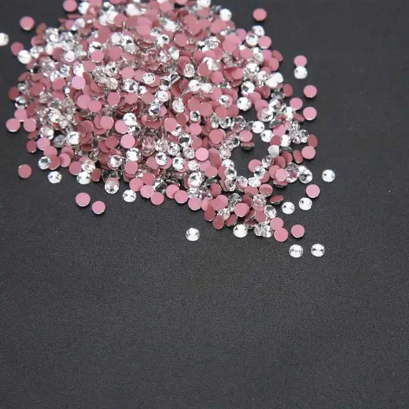 

2.7mm Nail Art Glass Stone Flatback DIY Shining Nail Art Decoration for Home Nail Salon b