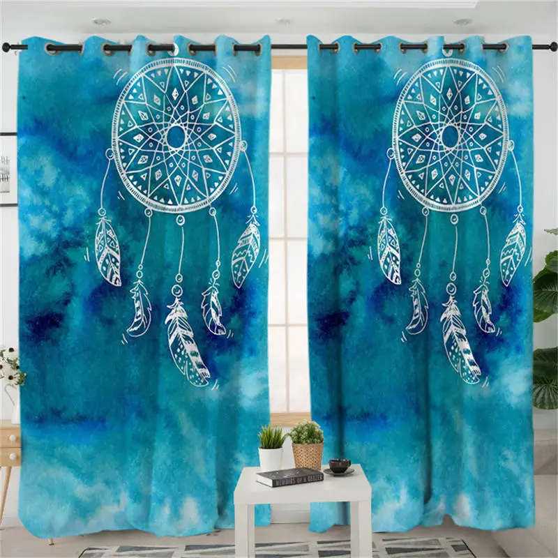 Постельные принадлежности Outlet Dreamcatcher занавески s для гостиной спальни красочные затемненные занавески оконные занавески домашний декор 1 шт - Цвет: 007 1 Piece