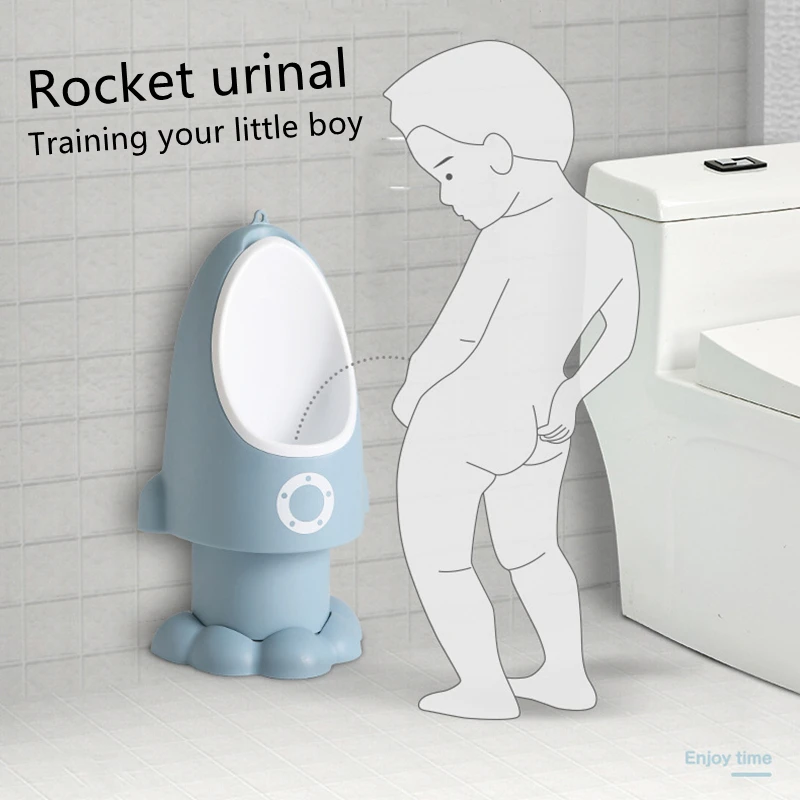 

Baby Boy Potty Toilet Training Rocket Shape Children Vertical Urinal Boys Infant Toddler Adjustable Height Wall-Mounted Urinal