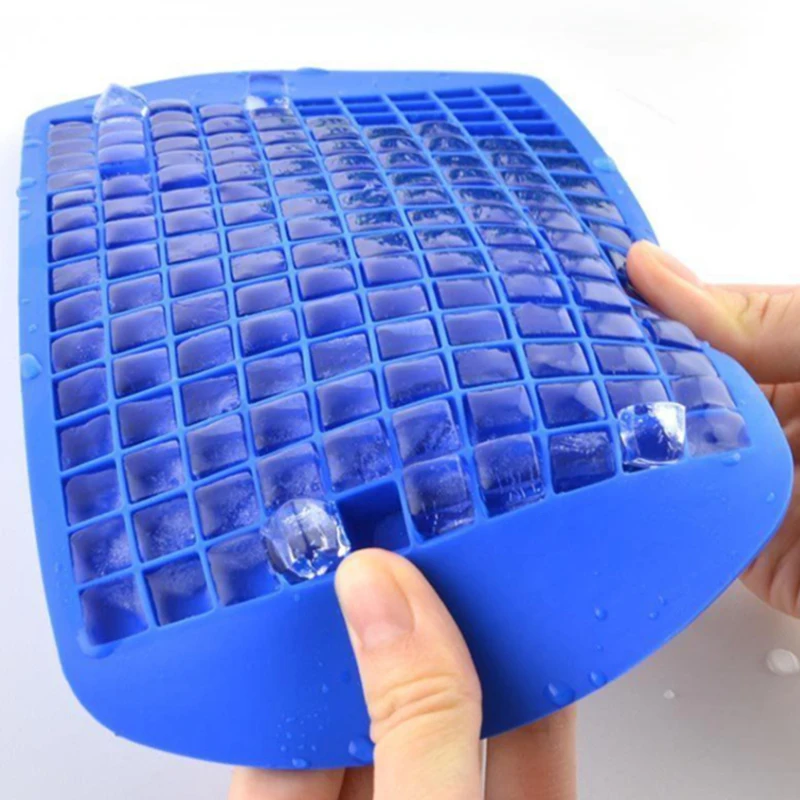 Силиконовая форма для льда с решеткой 160 мини кубики дробленого маленькая