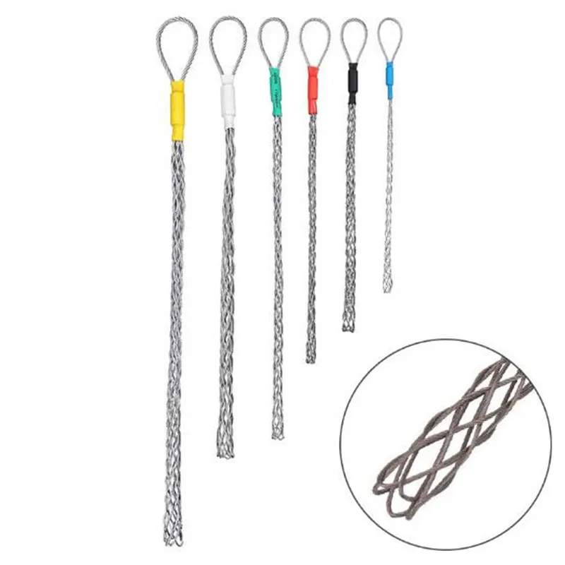 

1/3Pcs Galvanizing Metal Cable Socks Anti Slip Pipe Conduit Cable Puller Wire Grips Pull Net Cover Accessories Parts For 4-25mm