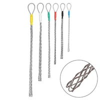 13pcs galvanizing metal cable socks anti slip pipe conduit cable puller wire grips pull net cover accessories parts for 4 25mm