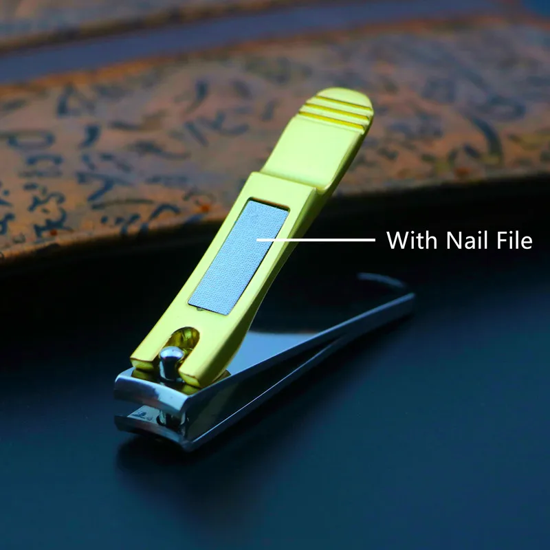 Золотые профессиональные ножницы для ногтей нержавеющая сталь триммер