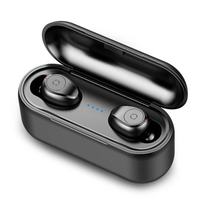 Version B Беспроводные стереозвуковые наушники 5,0, Bluetooth наушники с сенсорным управлением, наушники с микрофоном, 2000 мАч, зарядная коробка, цифровой дисплей - Цвет: Version B