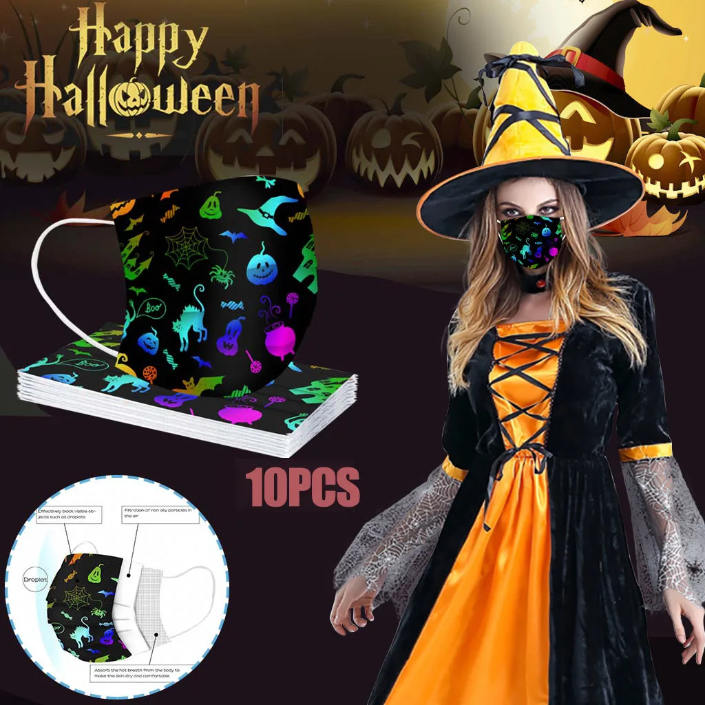 Holloween Maskes для лица косплей аниме дети Mascarilla взрослые печатные одноразовые