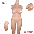 Женское боди Tgirl с чашкой D, силиконовый полноразмерный костюм с грудью, Женское боди