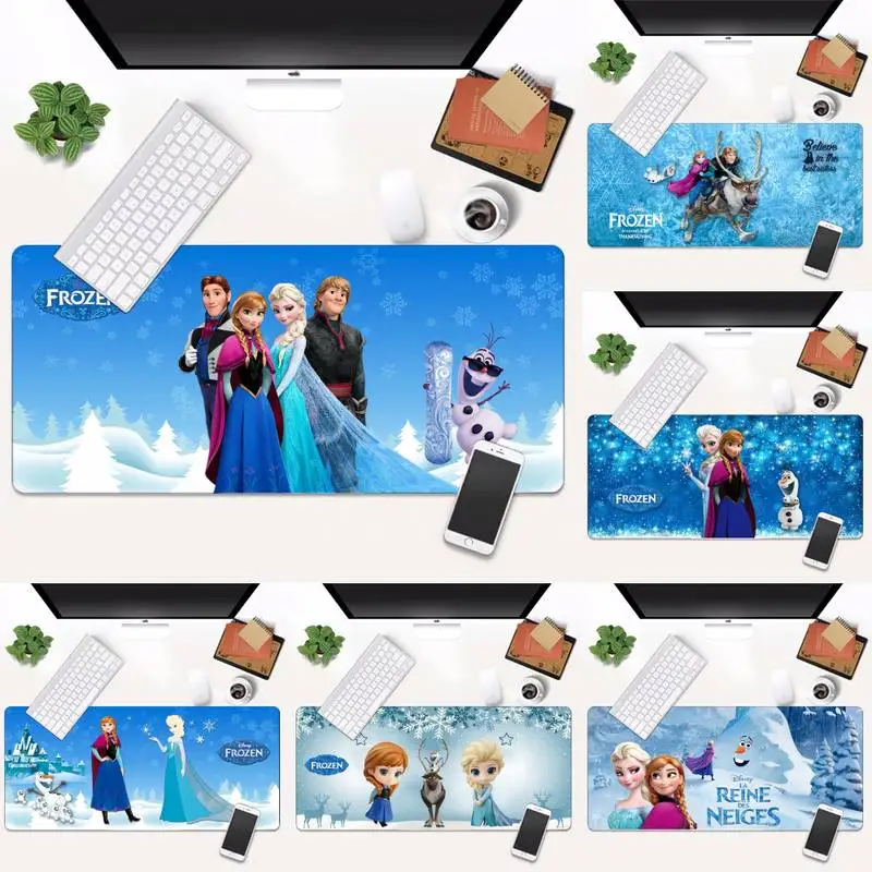 

Коврик для мыши Disney «Холодное сердце», резиновый игровой коврик для клавиатуры, Анны, Эльзы, принцессы, настольный прочный большой уникальн...