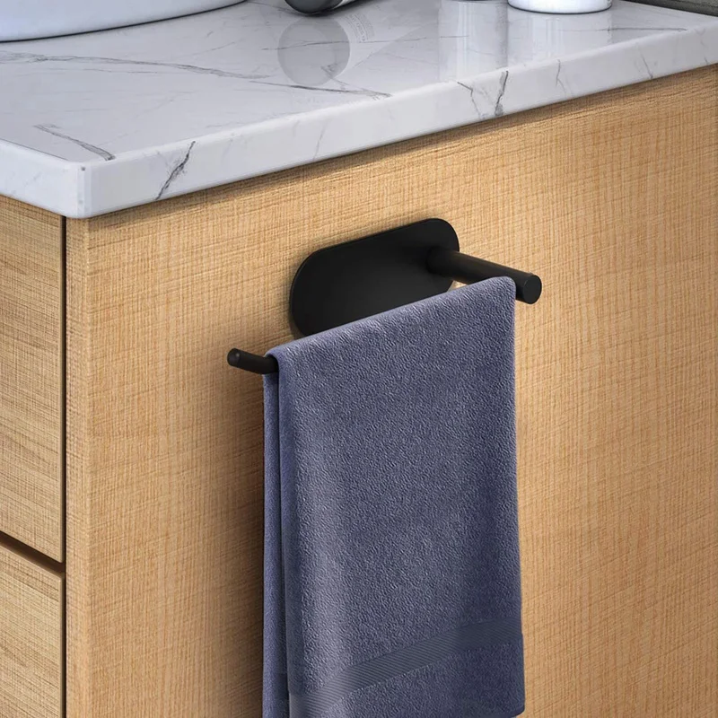 

Hand Towel Holder for Bathroom Wall Mounted,Towel Rack Self Adhesive Towel Ring Hanger Towel for Kitchen No Drilling