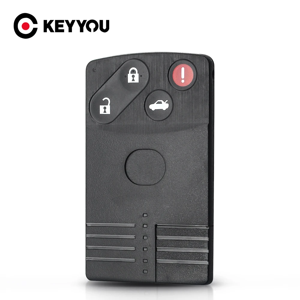 KEYYOU 10X 2 / 3 4 кнопки для Mazda 5 6 CX 7 9 RX8 Miata MX5 необработанное лезвие FOB ЗАМЕНА