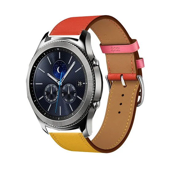 Ремешок кожаный 22 мм для Huawei GT 2 браслет samsung galaxy watch 46 s3 pebble time Ticwatch S S2 1 amazfit 3 GTR pace |