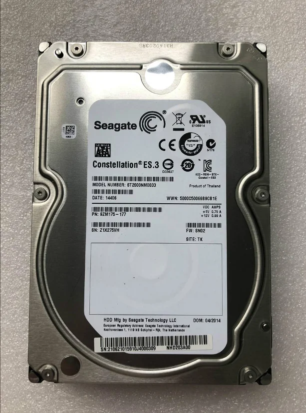 

ST2000NM0033 2T ES.3 cache 128M enterprise server hard drive 2T