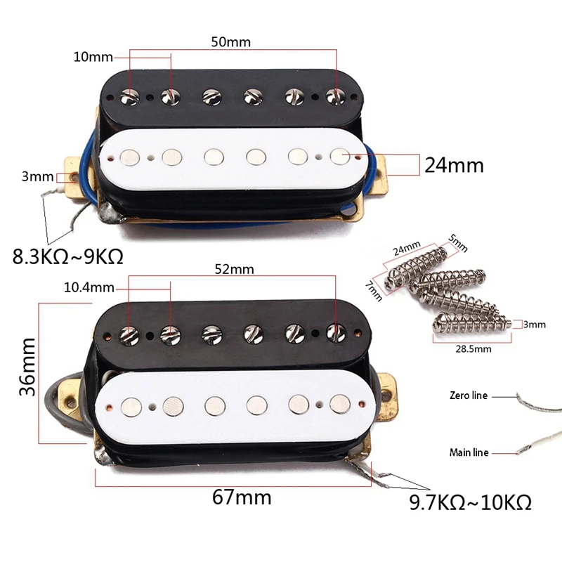 

Humbucker Pickup Double Coil Electric Guitar Pickup Zebra Neck or Bridge Pickup Choose for FD