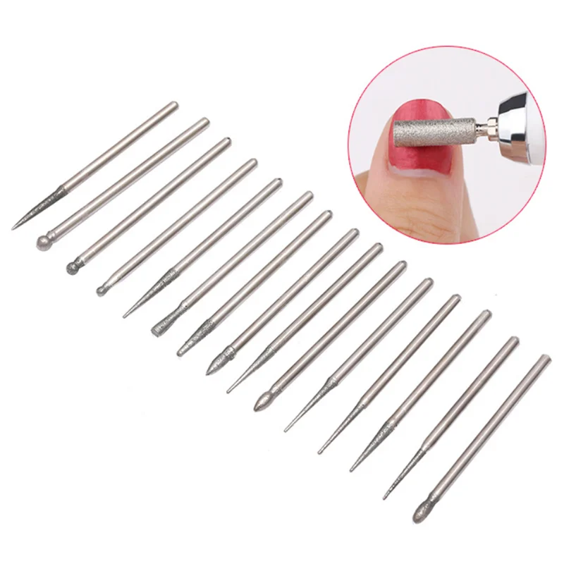 30 шт. 3 мм Мини сверла алмазные боры шлифовальный круг абразивный хвостовик