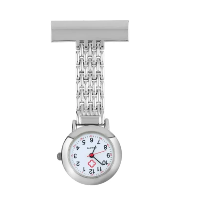 Round Dial Nurse Doctor Brooch Clip Fob Pendant Quartz Watch Wholesale Factory Price Nurse Watch Christmas Gifts
