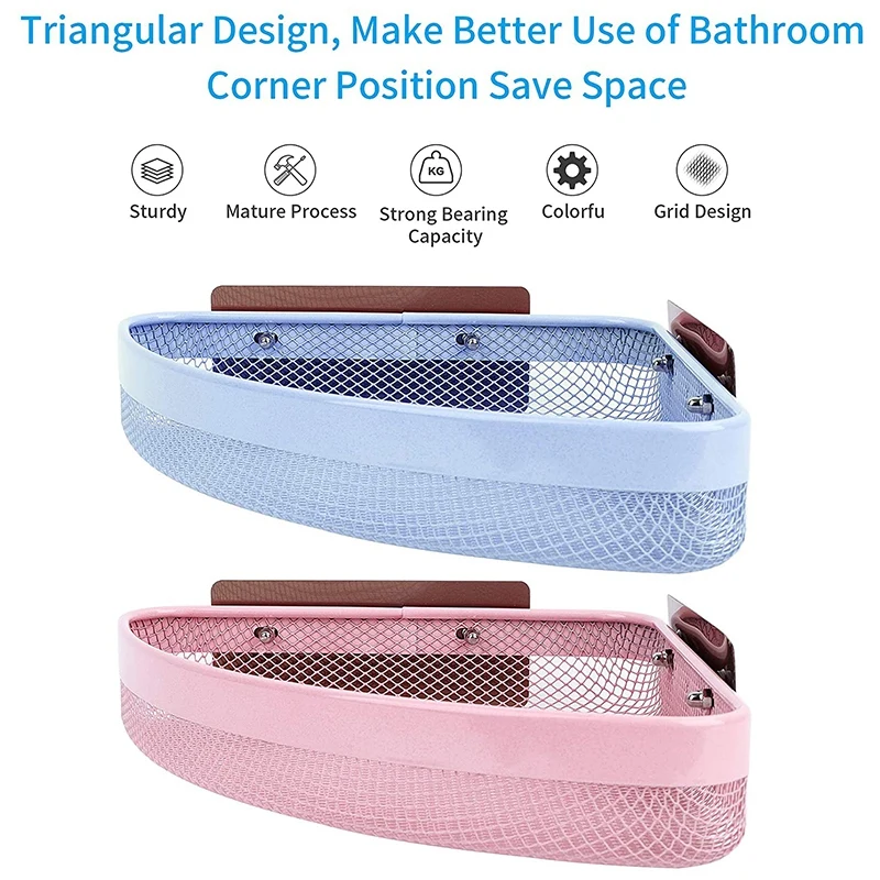 2 шт./упаковка настенный органайзер для душа из нержавеющей стали|Полки ванной| |