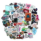 50 шт.компл. I Love, виниловые наклейки для чтения, наклейки премиум класса, водонепроницаемые вырезанные матовые наклейки для чтения книг, подарки лучшему другу, игрушка