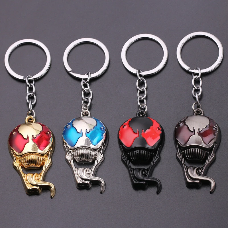 

Anti Hero Skull Deadly Guardian Mask Keychain Key Ring Corkscrew Metal Keyring Key Chain Fashion Bag Car Jewelry Accessories