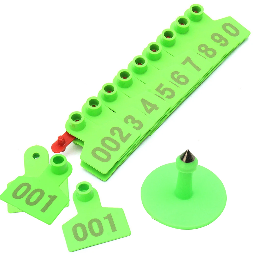 100 шт Корова Коза с номерами товары для скота этикетка ферма животные Ушные бирки